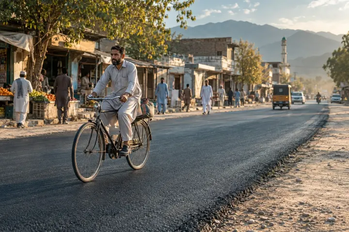Mardan Bakhsali Road Finished in Ten Days After Six Year Delay