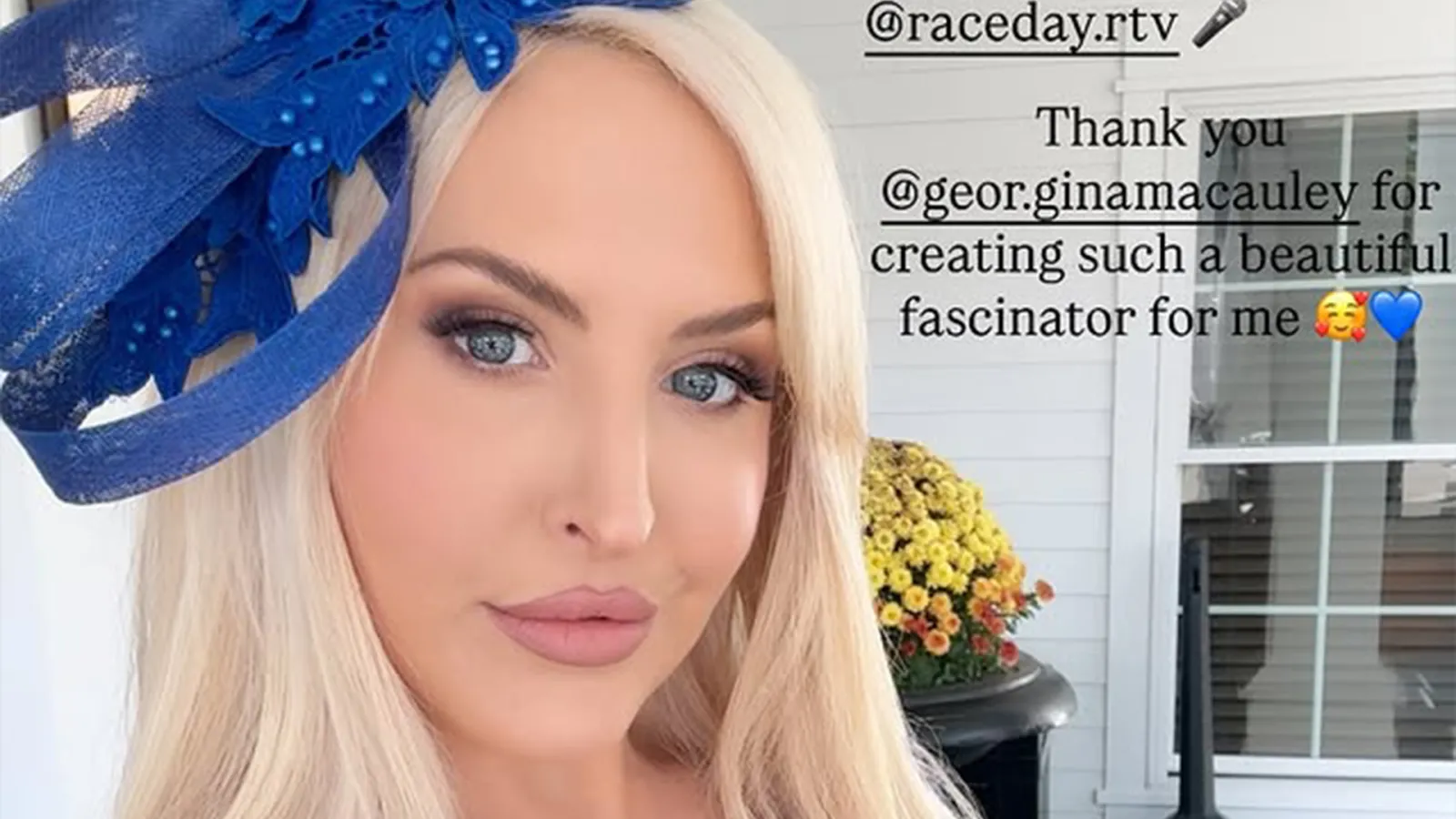 BBC Presenter Emma Louise Jones Shines in Blue Dress at Breeders Cup