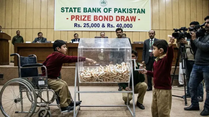 State Bank Uses Hearing and Speech Impaired Children for Prize Bond Draws