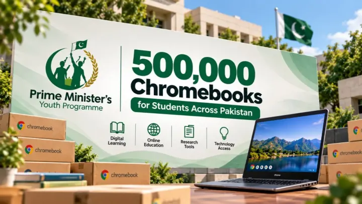 Pakistan Launches PM Youth Chromebook Scheme to Distribute 500,000 Devices