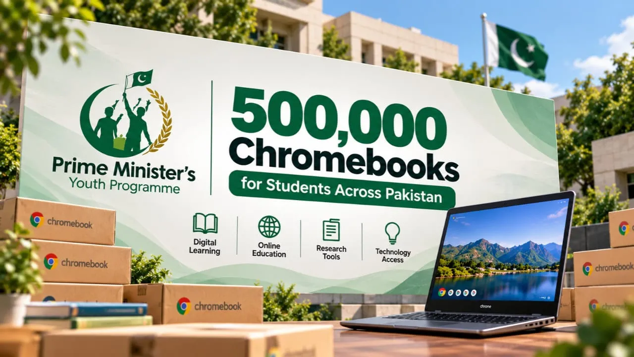 Pakistan Launches PM Youth Chromebook Scheme to Distribute 500,000 Devices