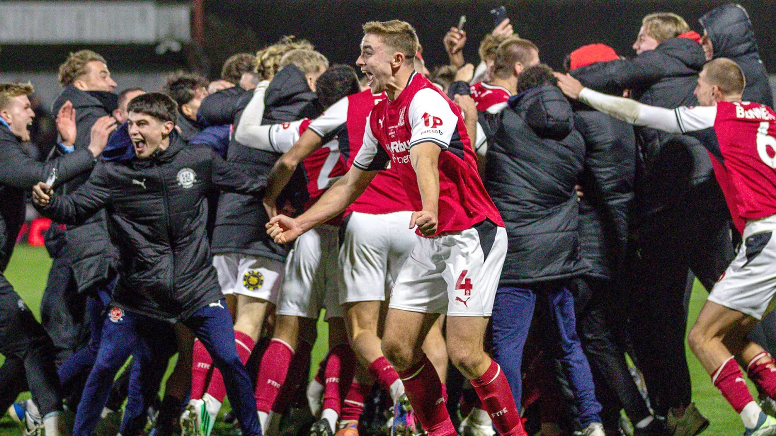 Fleetwood Manager Matt Lawlor Celebrates Historic Carabao Cup Upset Against Arsenal