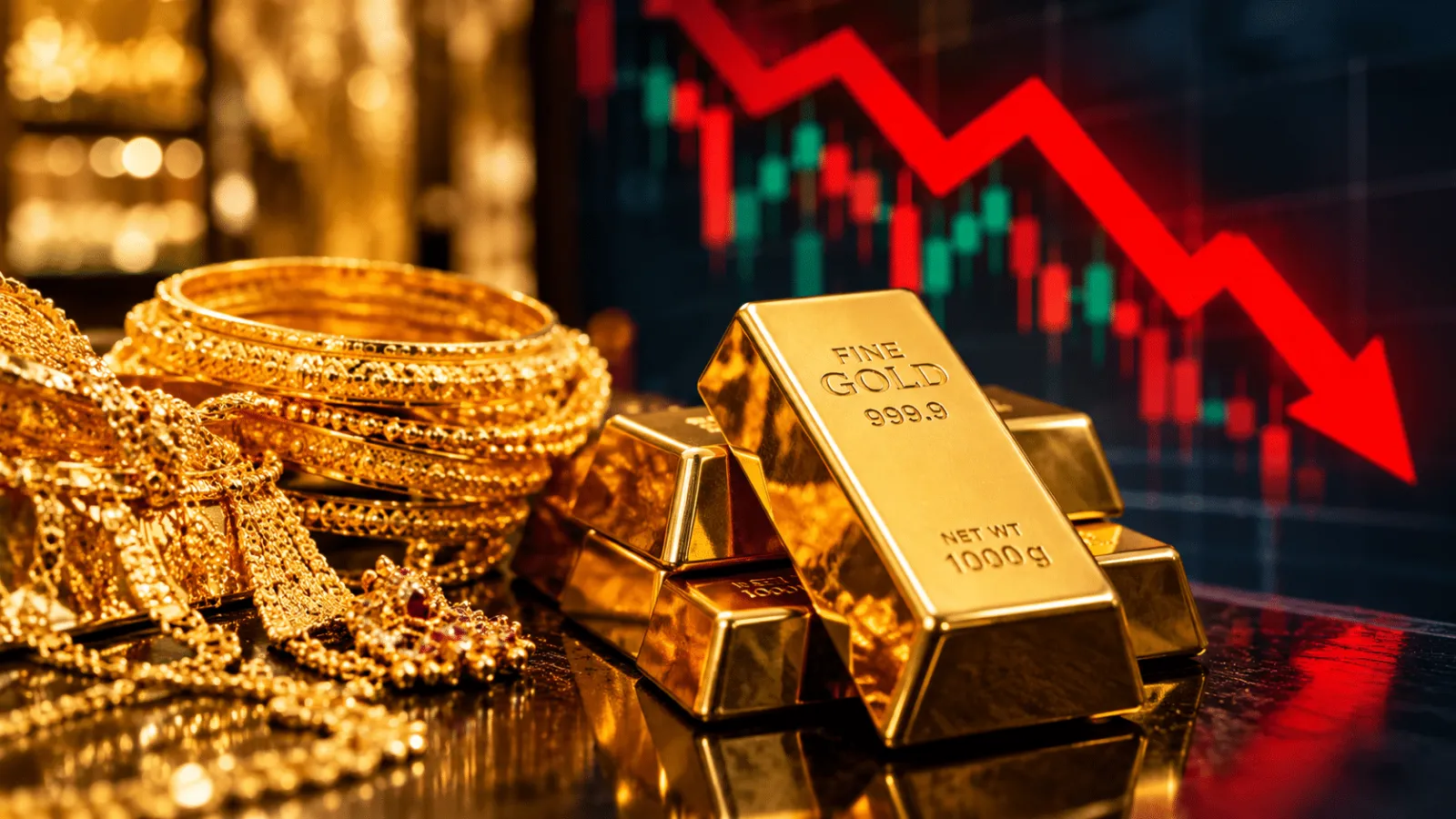 Gold Rates Drop Further Across Pakistan As International Market Slumps