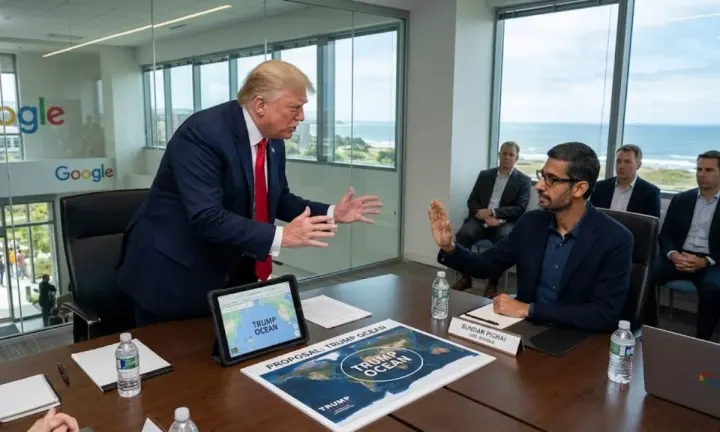Google Chief Executive Turned Down Trump Request To Rename Atlantic Ocean