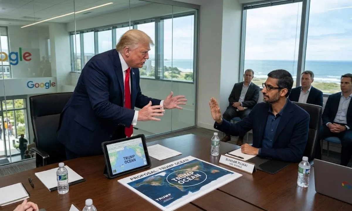 Google Chief Executive Turned Down Trump Request To Rename Atlantic Ocean