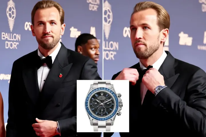 Harry Kane Sports Near-Million-Pound Rolex at London Ballon d'Or