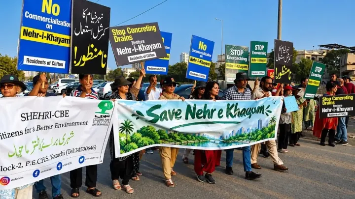 Clifton And Defence Locals To Sue Over Nehr-e-Khayyam Work