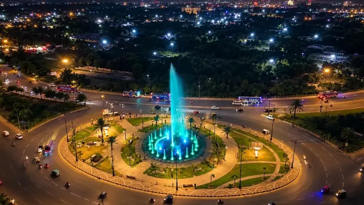 Lahore Development Authority Installs New Dancing Fountain At Azadi Square