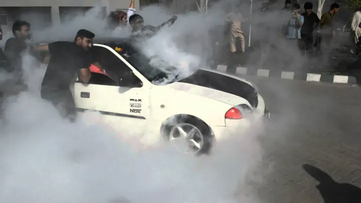 Lahore Traffic Police Track Down Vehicle Caught Drifting Online