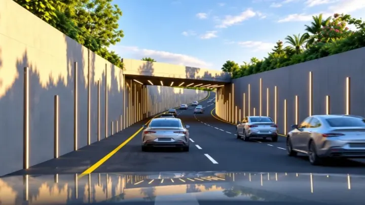 Construction Near Completion on Kashmir Chowk Underpass