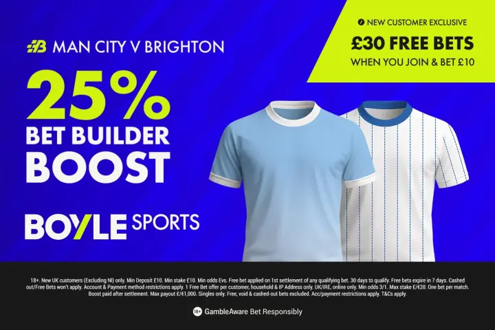 Man City And Brighton Meet In Carabao Cup With BoyleSports Offer