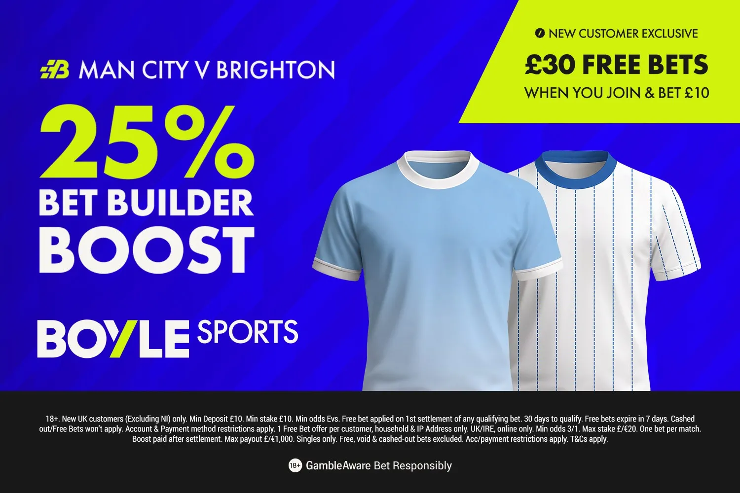 Man City And Brighton Meet In Carabao Cup With BoyleSports Offer
