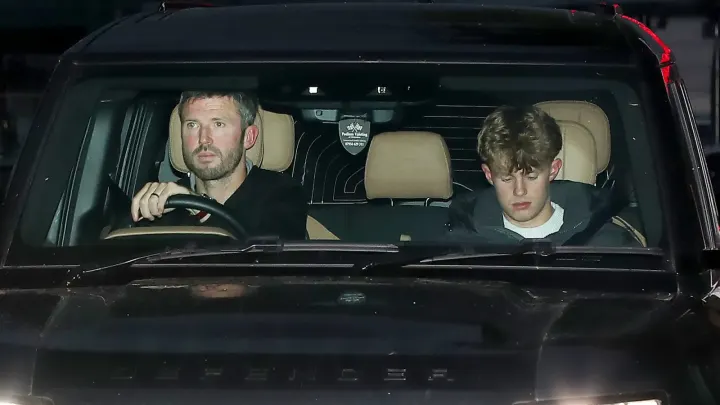 Michael Carrick Exits Carrington With Son Amid Manchester United Uncertainty