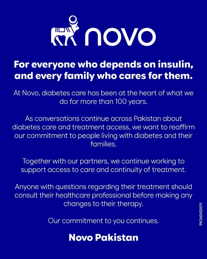 Novo Pakistan Expands Efforts To Maintain Insulin Availability