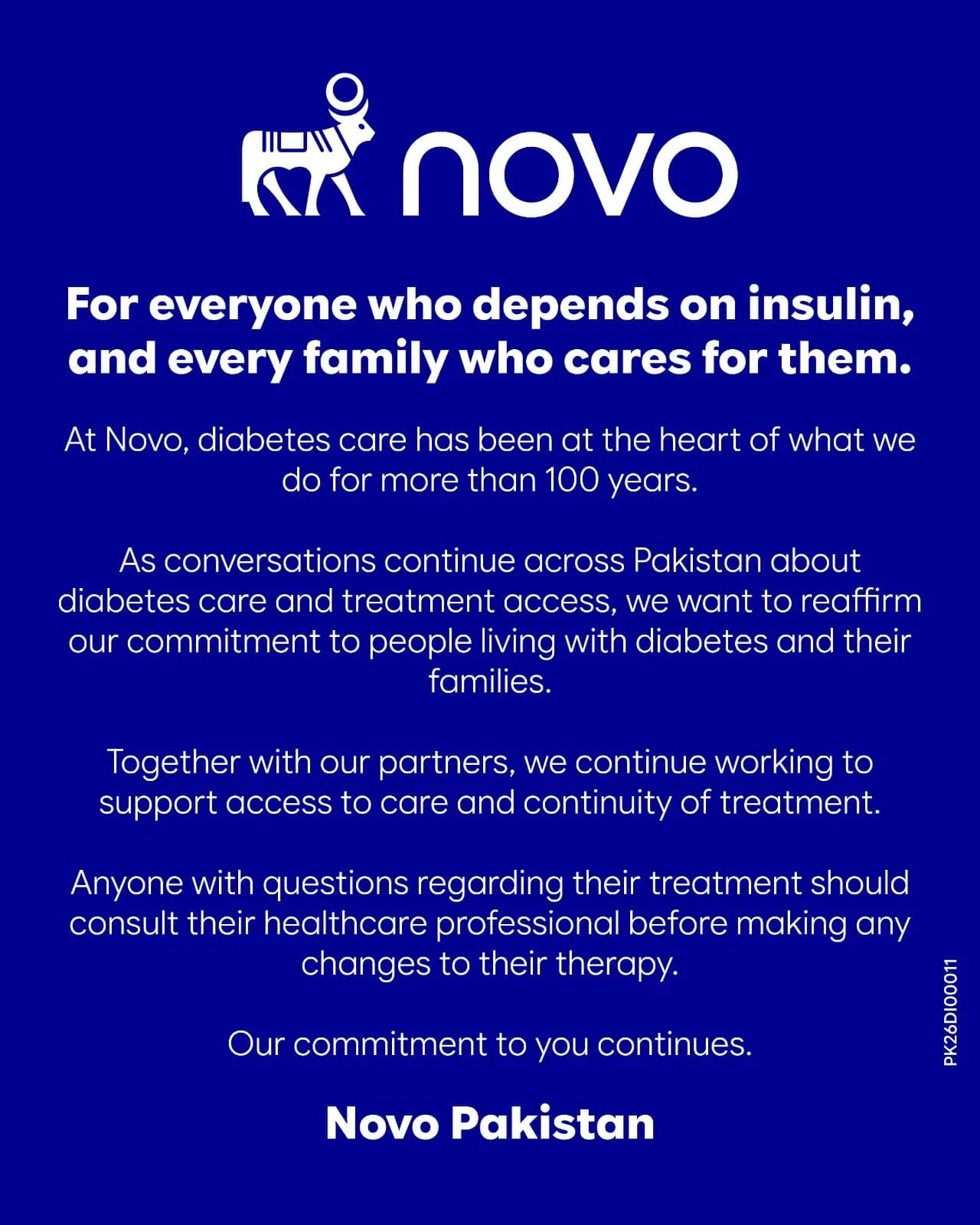 Novo Pakistan Expands Efforts To Maintain Insulin Availability