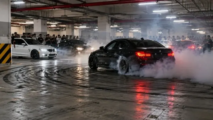 Lahore Police File Charges Against Drivers Over Mall Drifting Stunts