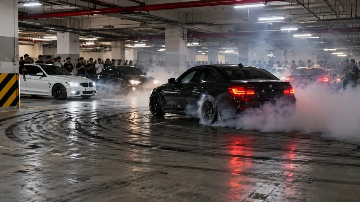Lahore Police File Charges Against Drivers Over Mall Drifting Stunts