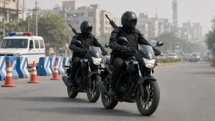 Police Officer Wounded After Accidental Rifle Discharge on Cricket Series Route