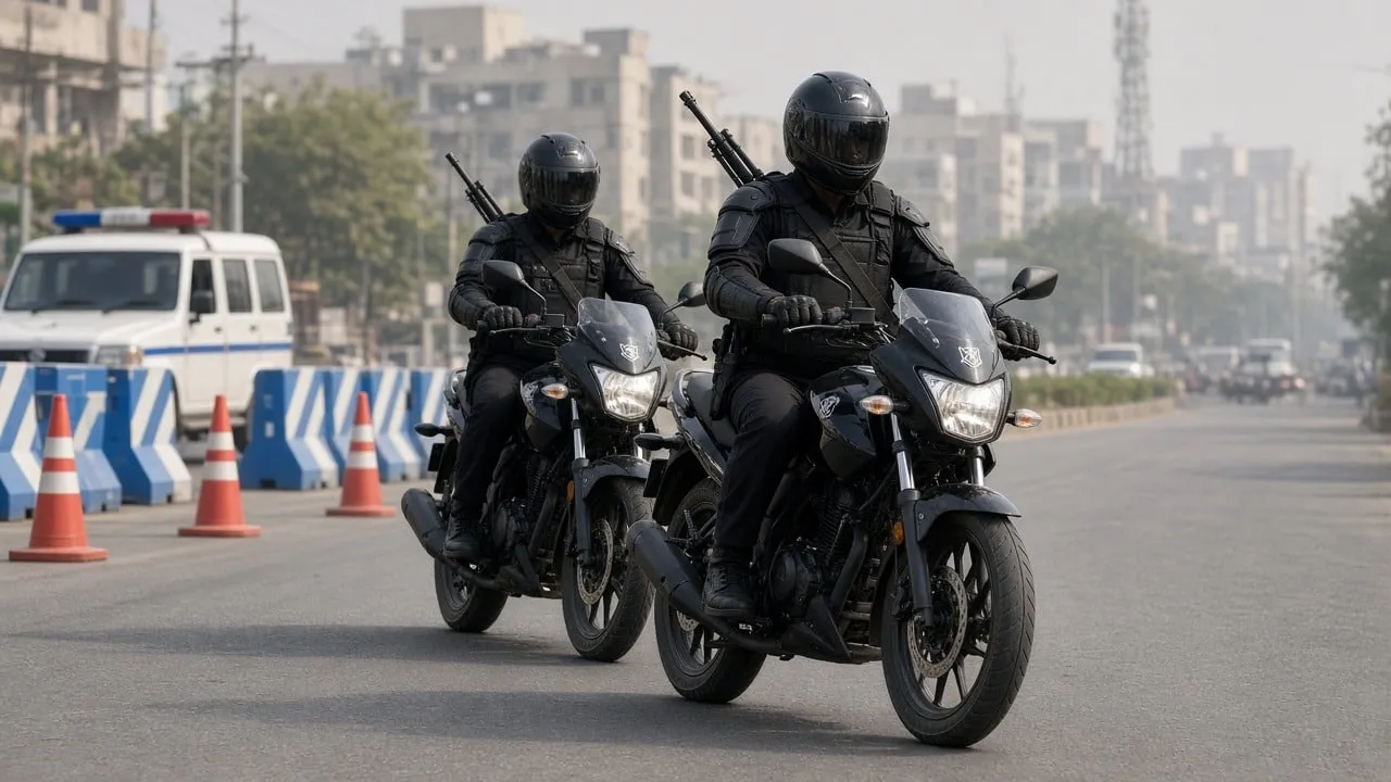 Police Officer Wounded After Accidental Rifle Discharge on Cricket Series Route