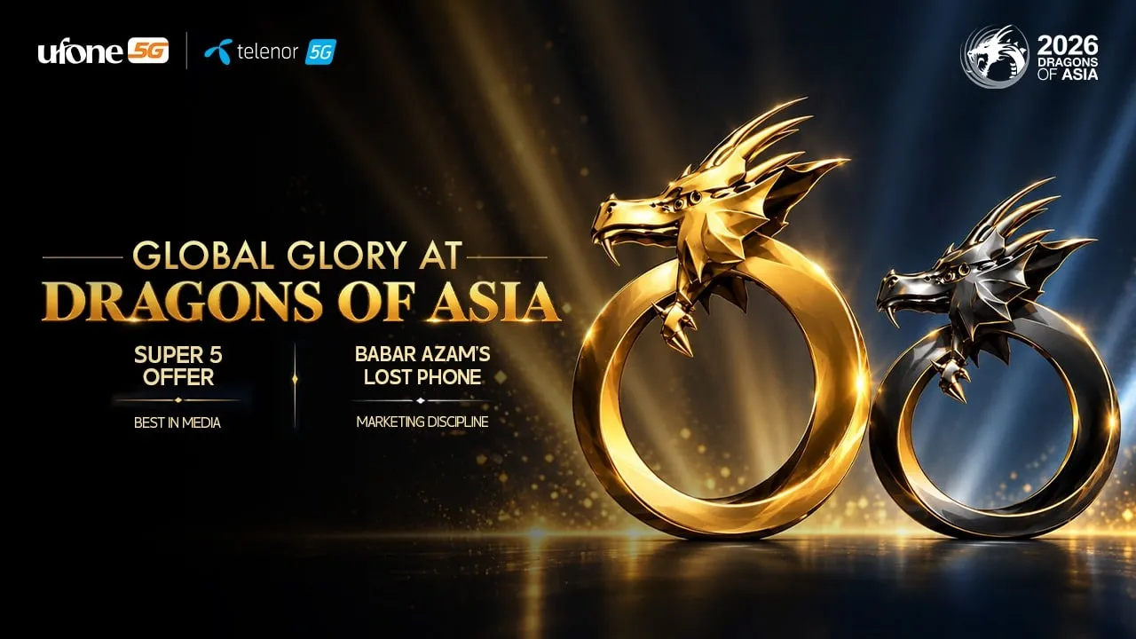 Ufone Wins Two Honors At Dragons of Asia Awards 2026