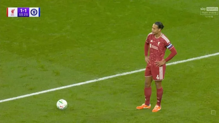 Van Dijk's Deadpan Stare Turns Into Viral Meme After Gusto Falls at Anfield