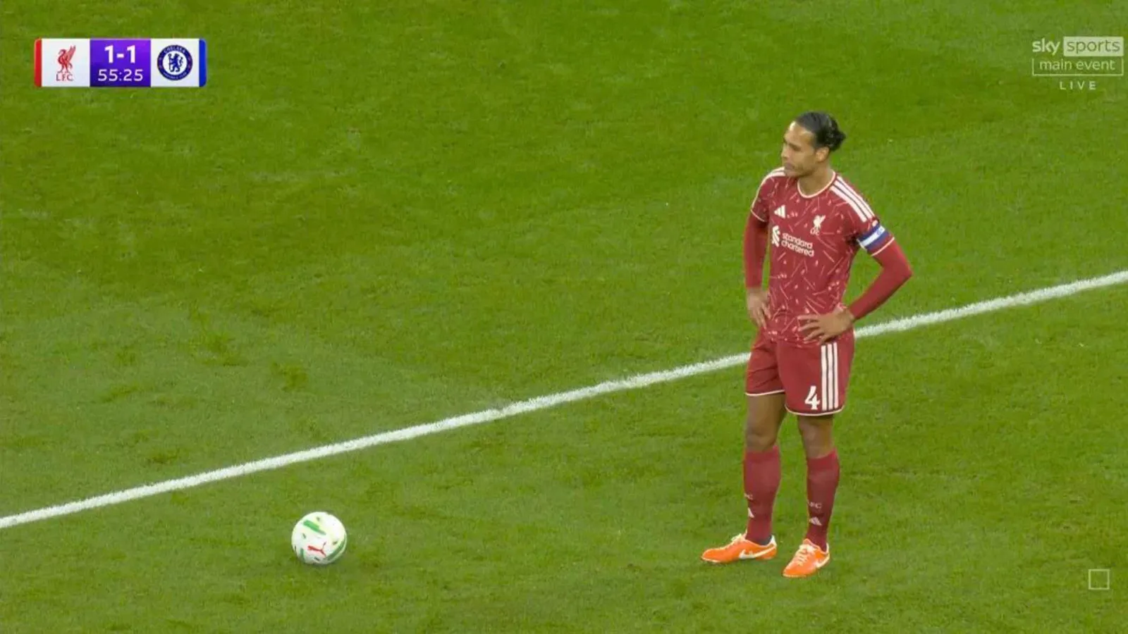 Van Dijk's Deadpan Stare Turns Into Viral Meme After Gusto Falls at Anfield